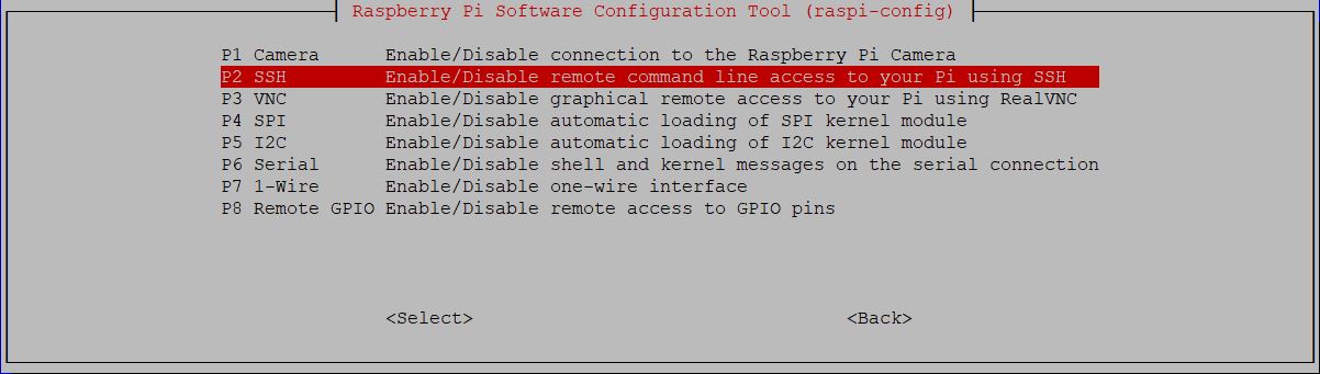 Raspi-configuration window